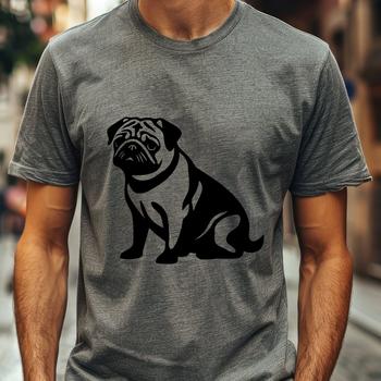 Sitting Pug Clip Art