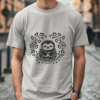 Ornate Sloth In DXF