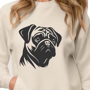 Pug In DXF Format