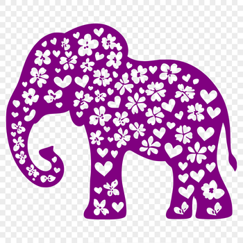An illustration of a majestic African elephant in vector format.