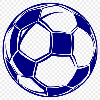 An SVG design of a football used in various sports.