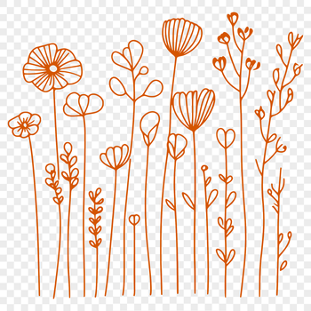 A colorful illustration of a wild flower with intricate details.