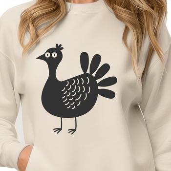An SVG graphic representation of a domesticated bird commonly associated with Christmas, displayed in its entirety.