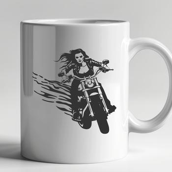 A high-quality SVG illustration of a sleek motorcycle with a chrome finish and rounded tires.