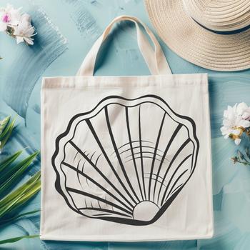 A detailed illustration of a seashell, suitable for vector art and graphic design projects.
