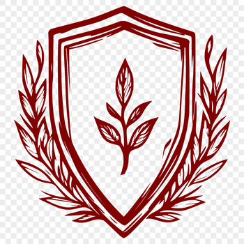 A decorative shield with intricate details and patterns, suitable for vector graphics projects.