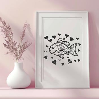 Creative Crappie Vector Art