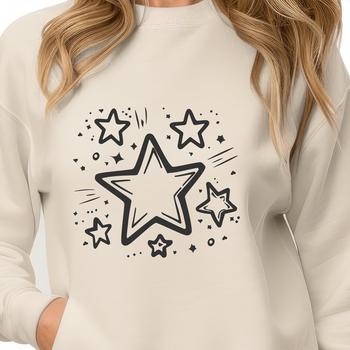 Star Digital Drawing In SVG, PNG, PDF And DXF File Formats