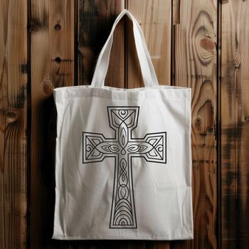 A highly detailed ornate cross design featuring a central crucifix.