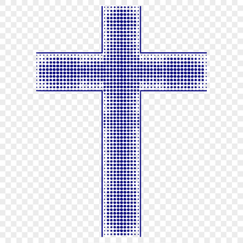 A simple SVG design of a Christian crucifix with intricate details.