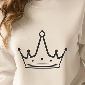 A royalty-free illustration of a crown in vector format.