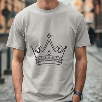 A crown design created as a vector image, suitable for cutting machines like Cricut or laser cutters.