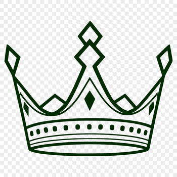 A stylized crown design created as a vector graphic for digital use.