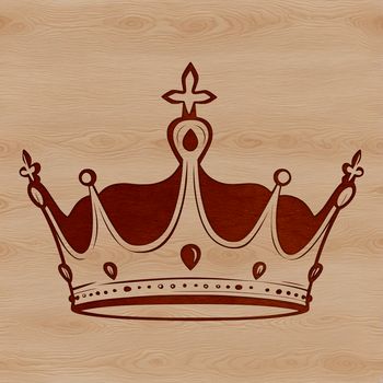 A vector illustration of a crown, suitable for various digital design applications.