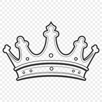A digital crown graphic designed as a vector image.