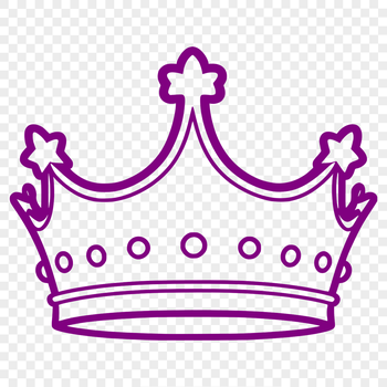 A high-quality vector illustration of a royal crown in digital format.