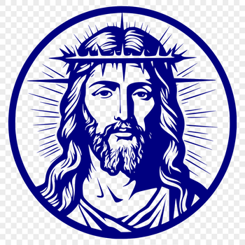 A traditional crucifix icon made up of intersecting lines and geometric shapes.
