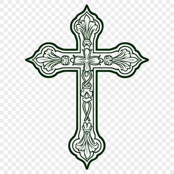 Ornate cross symbolizing faith and devotion in religious contexts.