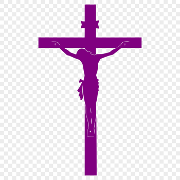 A symbol of faith and spirituality, this simple cross is designed in vector format for easy editing and customization.