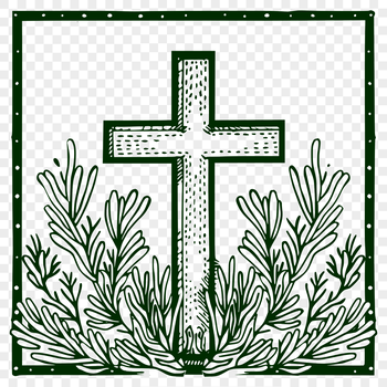 A detailed illustration of a traditional Christian crucifix, suitable for various design applications.