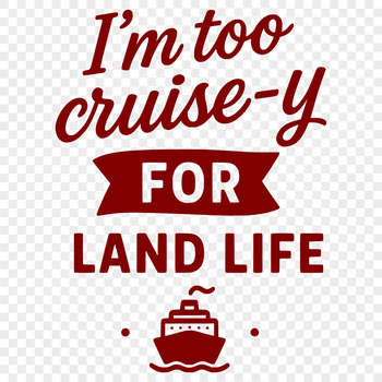 A set of cruise-themed quotes in a vector format.