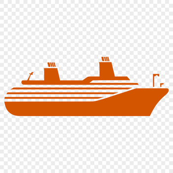 Beautiful Cruise Ship SVG, PNG, PDF And DXF Files