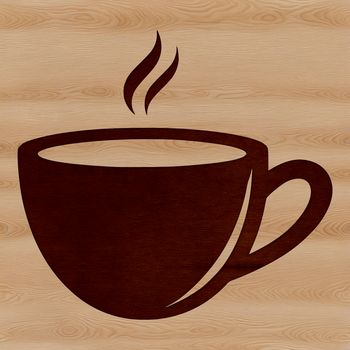 A clear illustration of a coffee cup, suitable for vector art designs.