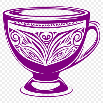 A digital vector illustration of a cup, suitable for various design applications.