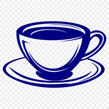 A simple SVG illustration of a standard cup for design projects.