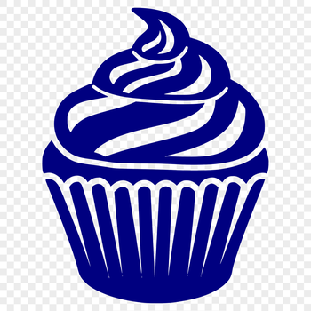 A customizable cupcake design in vector format.