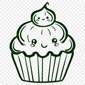 Cupcake SVG, PNG, PDF And DXF Files