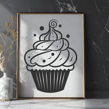 Stunning Cupcake - Laser DXF