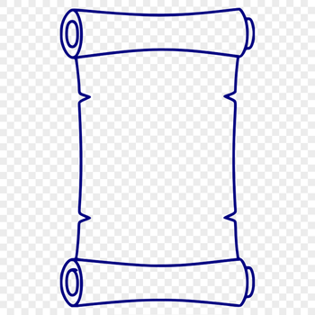 A simple illustration of a graduation scroll with a diploma at the center.