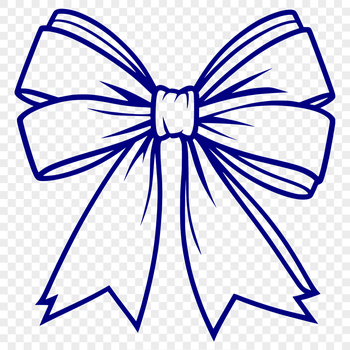 A decorative ribbon bow used as a gift wrapping embellishment.