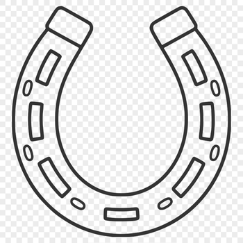 Horse shoe SVG design for web design and DIY projects
