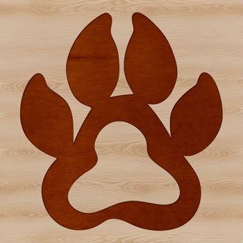 Animal paw print pattern in vector format for crafting and design projects.