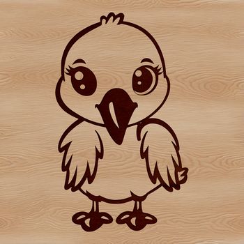A colorful, iconic bird from the wetlands, depicted in vector format.