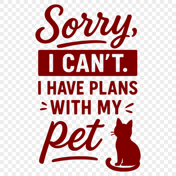 A collection of humorous quotes about cats and pets in a clean vector design.