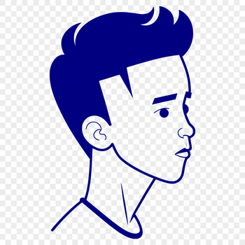 An SVG vector image of a child.