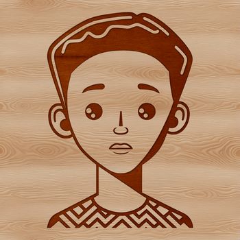 An SVG illustration of a young boy.