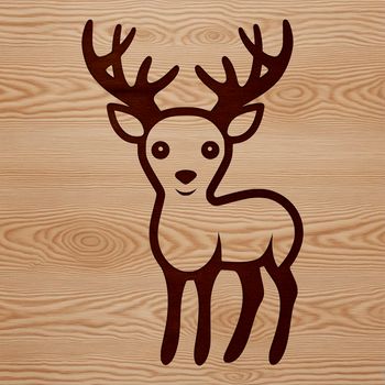 A vector illustration of a adorable animal in a minimal design style.