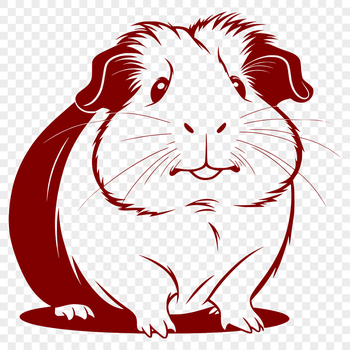 A digitally created image of a Guinea Pig, suitable for various design projects.