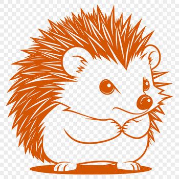 A high-quality digital image of a hedgehog in vector format, suitable for commercial or personal use.