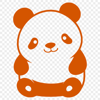 A cute panda bear sitting on its hind legs in a natural environment.
