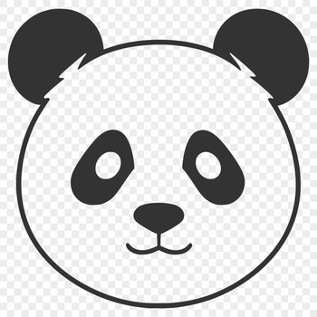 A digital illustration of a panda bear in its natural habitat.