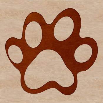 A collection of animal paw prints in various shapes and sizes, suitable for vector art and design projects.
