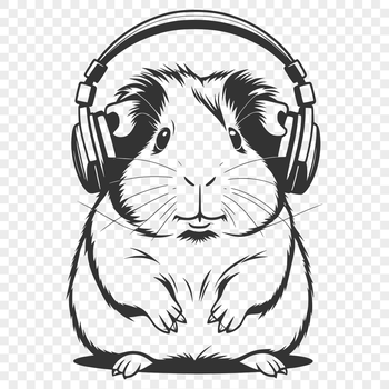 A detailed illustration of a Guinea Pig, suitable for vector art projects.