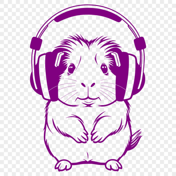 A high-quality illustration of a guinea pig, suitable for graphic design projects and digital artwork.