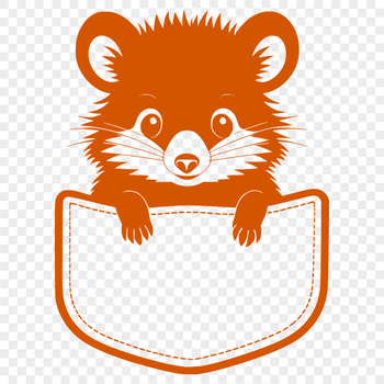 A detailed illustration of a wild animal's head, featuring a prominent snout and distinctive markings.