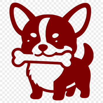 Illustration of a small breed dog, the Chihuahua, as a vector graphic.